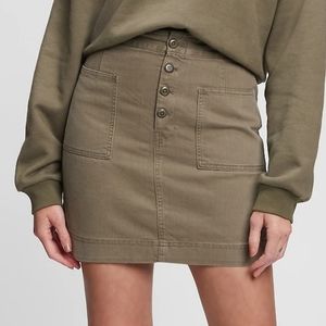 Utility Mini Skirt - Green